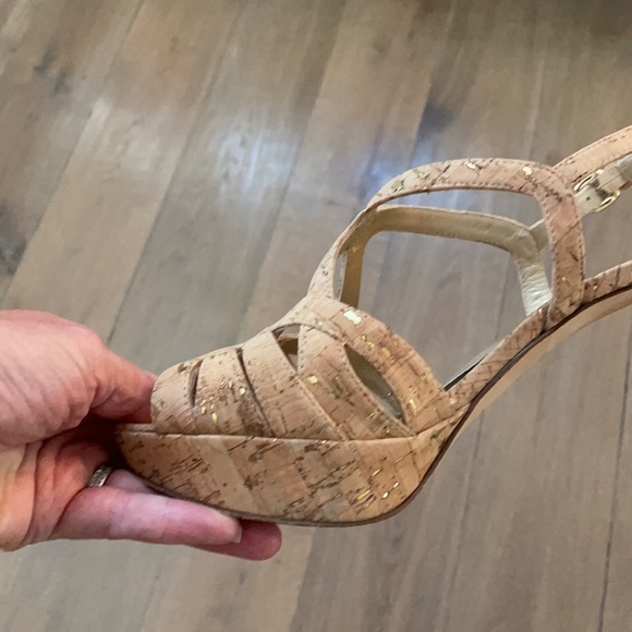Stuart Weitzman Cork High Heels- Size 9 - Picture 9 of 16